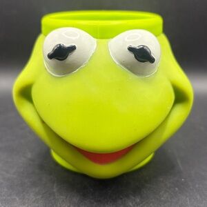 Vintage Applause Kermit The Frog 3D Cup Jim Henson The Muppets Collectible Mug